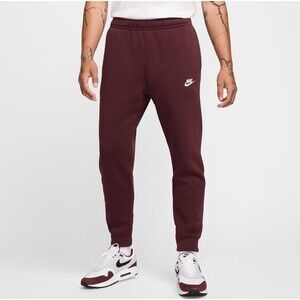 Nike Sportswear Club Fleece Jogger Burgundy Crush Pants Medium BV2671-652 - NEW